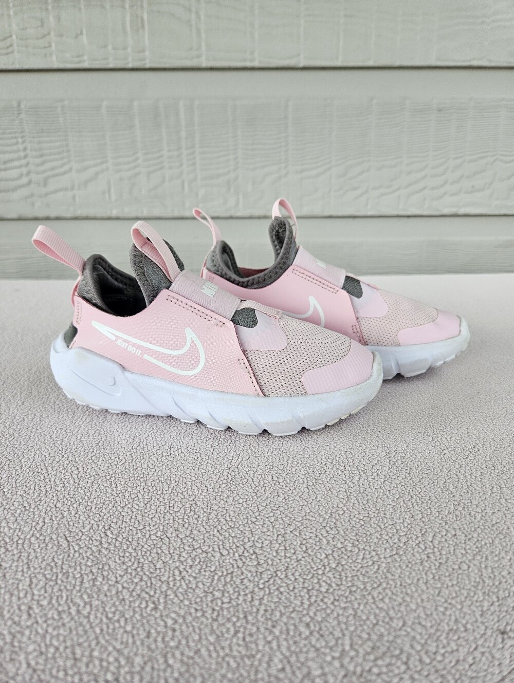 Nike Flex Runner 2 Slip-On Sneaker SZ 11.5C Pink White DJ6040-600